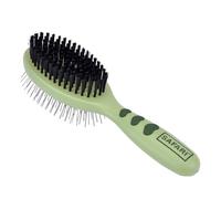 Coastal Pet Safari 2-in-1 Wire and Bristle Combo Brush with Plastic Handle - Multi-Dog Household Brush for Short and Long Hair - Large