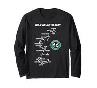 Coastal Route The Wild Atlantic Way Ireland Long Sleeve T-Shirt