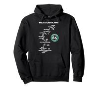 Coastal Route The Wild Atlantic Way Ireland Pullover Hoodie