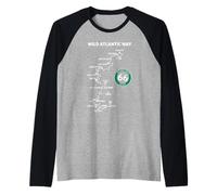 Coastal Route The Wild Atlantic Way Ireland Raglan Baseball Tee
