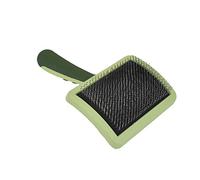 Coastal - Safari - Curved Firm Slicker Dog Brush, No Color, Medium (6.75" L x 4.25" W)