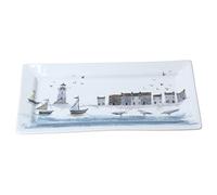 Coastal Scene Bone China Rectangular Platter