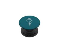 Coastal Sea Snail Shell Minimalist Graphic PopSockets Adhesive PopGrip