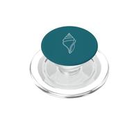 Coastal Sea Snail Shell Minimalist Graphic PopSockets PopGrip for MagSafe