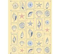 Coastal Seashell Summer Beach Ocean Theme Journal Marine Biology Coquette Aesthetic College Ruled Notebook for Writing Note Taking: Pastel Butter ... Cute Gifts & Stationery for Women, Girls