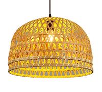 Coastal Style Basket Creative Hanging Light Art Woven Pendant Lamp Antique Creative Industrial Chandelier Teahouse Decor Ceiling Lighting Fixture for Living Room Kitchen Hallway