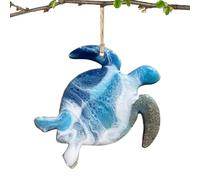 Coastal Summer Ornaments - Mini Beach Resin Seaside Inspired Hanging Accessories, Compact Decor Pieces, Vibrant Holiday Accents, Stylish Car Display | Matching Indoor Party Tree