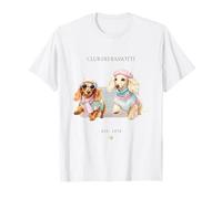 Coastal Tennis Red & Cream Long-Haired Dachshund Dogs T-Shirt