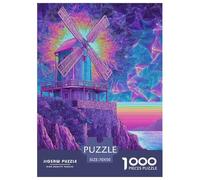 Coastal Tower 1000 Piece Jigsaw Puzzle Family Game Creative Colorful Jigsaw Puzzle Stress Reliever for Travel Gifts,Present 70x50cm/1000pcs