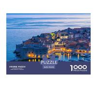 Coastal Town at Dusk Smooth Surface Pieces Great for Improving Patience, Focus And Cognitive Ability in Spare Time 70x50cm/1000pcs