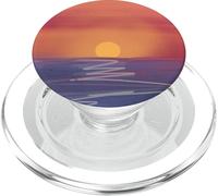 Coastal Tropical Sunset Beach Over the Horizon PopSockets PopGrip for MagSafe
