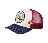 Coastal Trucker Cap HFT Rainbow Beige/Blue/Wine Baseball Cap Hat Mesh