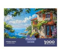 Coastal Villa Garden Paper Ideal Indoor Game, Great Gift for Family, Friends And Colleagues on Any Event 52x38cm/1000pcs