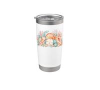 Coastal Watercolor Seashells Starfish Sand Dollar Stainless Steel Insulated Tumbler