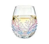 Coastal Wine Glasses 100 ml Handmade Stemless Juice Drinking Vessel