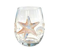 Coastal Wine Glasses 100ml Handcrafted Stemless Juice Glassware