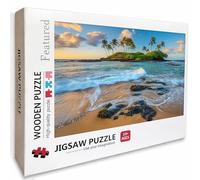 Coastal Wooden Jigsaw Puzzles 48x32in, Sea View Jigsaw Puzzles 3000 Pieces for Adults with Box, Educational Challenging Game, Back Lettering Easy to Distinguish, Summer Gifts, Beautiful Decor, S-9949