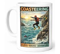Coasteering Cliffs Waves Adventure Outdoor Coffee Mug Gift Mug