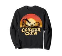 Coaster Crew Retro Sunset Roller Coaster Sweatshirt