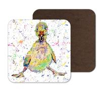 Coaster Ducklink Duck Baby Farm Animals Coasters Watercolour Art Gift Work Office Dining Tea coffee (1)