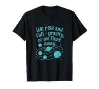 Coaster Ride Gravity Space Planets Cosmic Print T-Shirt