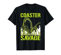 Coaster Savage Roller Coaster Rollercoaster Amusement Ride T-Shirt