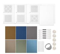 Coaster Set - Water Soluble Pattern Templates | Complete Set of Fabric Material with Needles | Traditional Embroidery Art, Craft, Creative Hobby, Learning