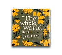 Coaster Single Ceramic - The Secret Garden (Green)