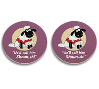 Coaster Single Ceramic - Wallace & Gromit (Shaun) (Pack of 2)