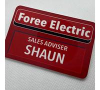 Coasteroo FOREE ELECTRIC - Shaun from Shaun of the Dead - STAFF BADGE - Novelty/Fancy Dress - 76mm x 51mm - Gloss Finish - Film/Movie Themed Design