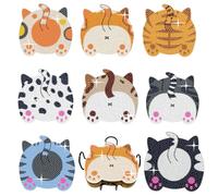 Coasters, 8 PCS Cat Butt Diamond Coasters Kits with Holder, DIY Cute Cats Diamond Dot Painting Kits, Diamonds Craft Supplies, Gem Painting Art, for Adults Beginners,Tabletop Protection and Decor Gifts
