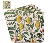 The Leonardo Collection Fruits Coasters Set of 4 William Morris For Home & Office | Stylish Coaster For Kitchen & Dining | Durable Drinks Coasters For Tabletops | Decorative Home Accessories