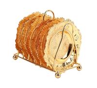 Coasters with Holder,Coasters Set of 6 Gold Coasters Vintage Coasters with Holder Stand Round Coasters Gold Coaster Metal Cup Mats for Cake and Fruit Tray Kitchen Home