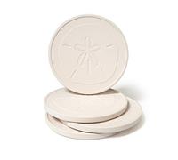 CoasterStone Absorbent Sand Dollar Drink Coasters 4.25" Width