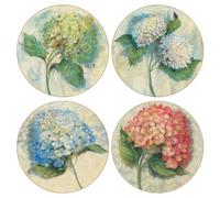 CoasterStone Hydrangeas Absorbent Coasters, 4-1/4-Inch, Set of 4