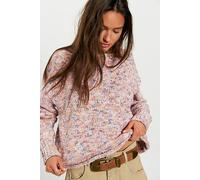 Coastline Space Dye Knit Pullover at Free People in Coral Reef Spacedye, Size: Large - female