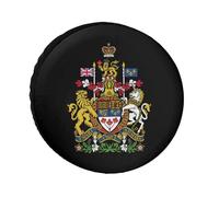 Coat Arms of Canada Spare Wheel Cover Waterproof Dustproof Tire Covers Universal Tyre Protector Fit 24"-36"