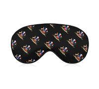 Coat Arms of Chile Sleeping Eye Mask Eye Shade with Adjustable Strap Blindfold for Airplane Travel