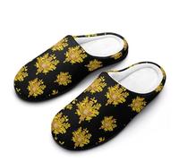 Coat Arms of France Emblem Cotton Slippers for Women Indoor Outdoor Slipper Slip-On Memory Foam Home Shoes
