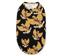 Coat Arms of Indonesia 3D Printed Dog Clothestylishleeveless Doghirts Vest Breathable Pet Tank Top Teesweatshirt XX-Large
