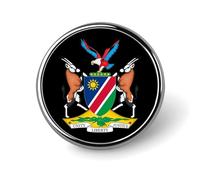 Coat Arms Of Namibia Round Brooches Colorful Fashion Button Pins Badge for Backpacks Shirts Scarf
