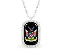 Coat Arms Of Namibia Women's Necklaces Lightweight Alloy Pendant Diamond Necklace Ladies Jewelry Gift