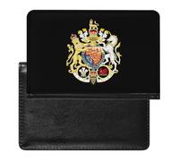 Coat Arms of The Princes of Wales PU Leather Passport Covers RFID Blocking Wallet Holder with Card Protector Slot Travel Accessories