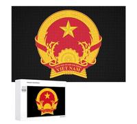 Coat Arms of Vietnam Puzzles Customized Challenging Gifts for Adults 300/500/1000 Piece