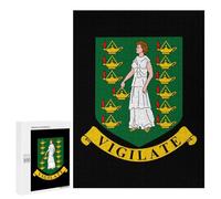 Coat Arms of Virgin Islands Stylish Adults Jigsaw Puzzle Funny Wooden Educational Game Art Home Decor
