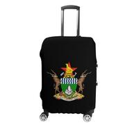 Coat Arms of Zimbabwe Luggage Cover Washable Suitcase Protector Anti-Scratch Suitcase Covers Fits 18-32 Inch S