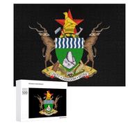 Coat Arms of Zimbabwe Puzzles Customized Challenging Gifts for Adults 300/500/1000 Piece