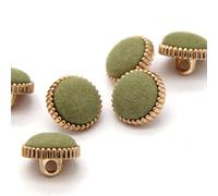 Coat Buttons,Replacement Snap Buttons,10 Pcs Metal Shank Fabric Buttons for Clothes Women Winter Blouse Coat Sweater Decorative-Blue,13mm 10pcs (Color : Green, Size : 13mm 10pcs)
