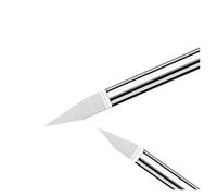 Coat Engraving Bits Flat Bottom Engraving Bits CNC Carving 20 30° Tungsten Carbide Router PCB Acrylic Plastic 3D Milling Cutter 3.175 4 6 20mm(0.5mm,120 Degree,D 4mm)