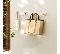 Coat Hanger Wall Mounted - Multipurpose Heavy Duty Coat Rack, Rustproof Clothes Hooks with 3/4/5/6/7/8 Hooks, for Bedroom, Bathroom, Kitchen, Entryway(Wave,6 Hooks)